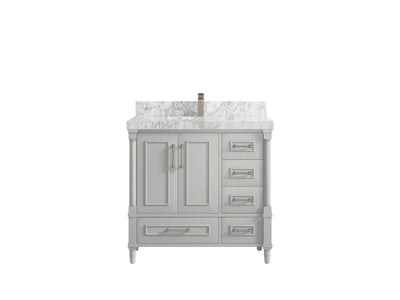 Aberdeen 36 in. W x 22 in. D Center Sink Bathroom Vanity - Willow Bath and Vanity