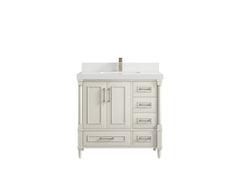 Aberdeen 36 in. W x 22 in. D Center Sink Bathroom Vanity - photo 44