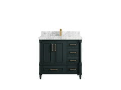 Aberdeen 36 in. W x 22 in. D Center Sink Bathroom Vanity - photo 16