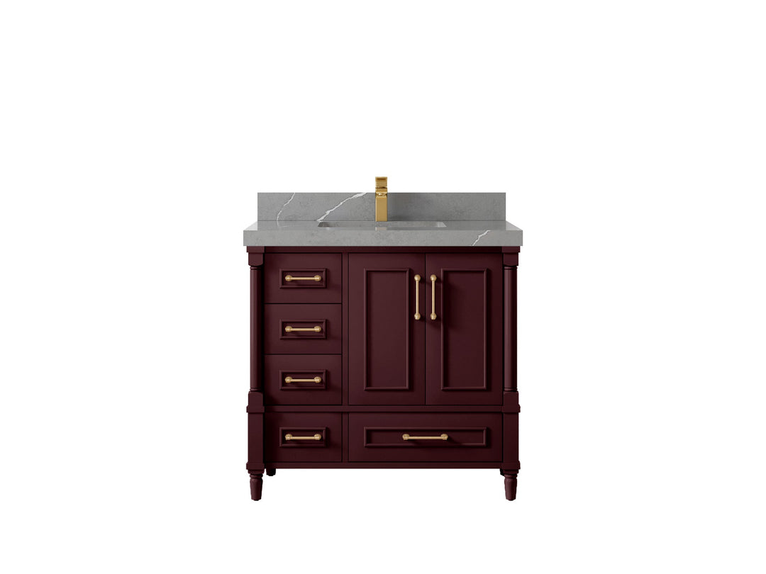 Aberdeen 36 in. W x 22 in. D Center Sink Bathroom Vanity - Willow Bath and Vanity