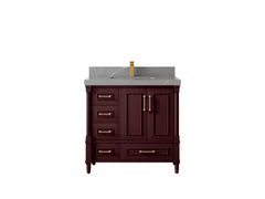 Aberdeen 36 in. W x 22 in. D Center Sink Bathroom Vanity - photo 39