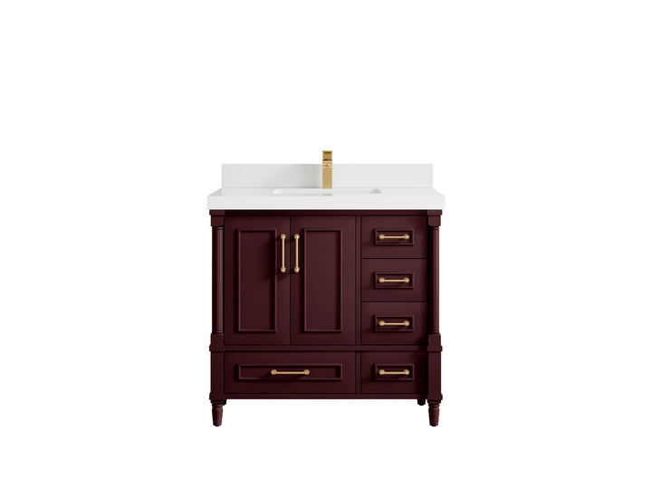 Aberdeen 36 in. W x 22 in. D Center Sink Bathroom Vanity - photo 44