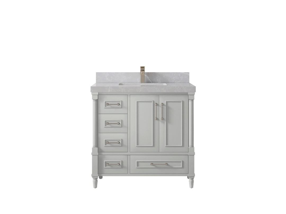 Aberdeen 36 in. W x 22 in. D Center Sink Bathroom Vanity - Willow Bath and Vanity
