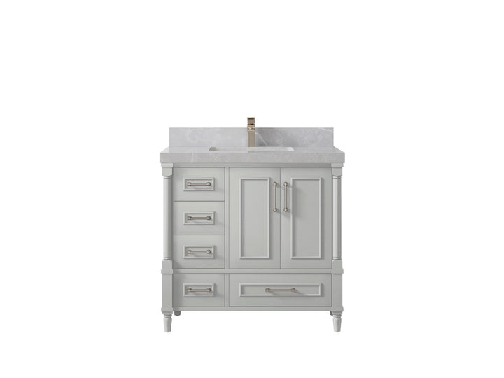 Aberdeen 36 in. W x 22 in. D Center Sink Bathroom Vanity - photo 30