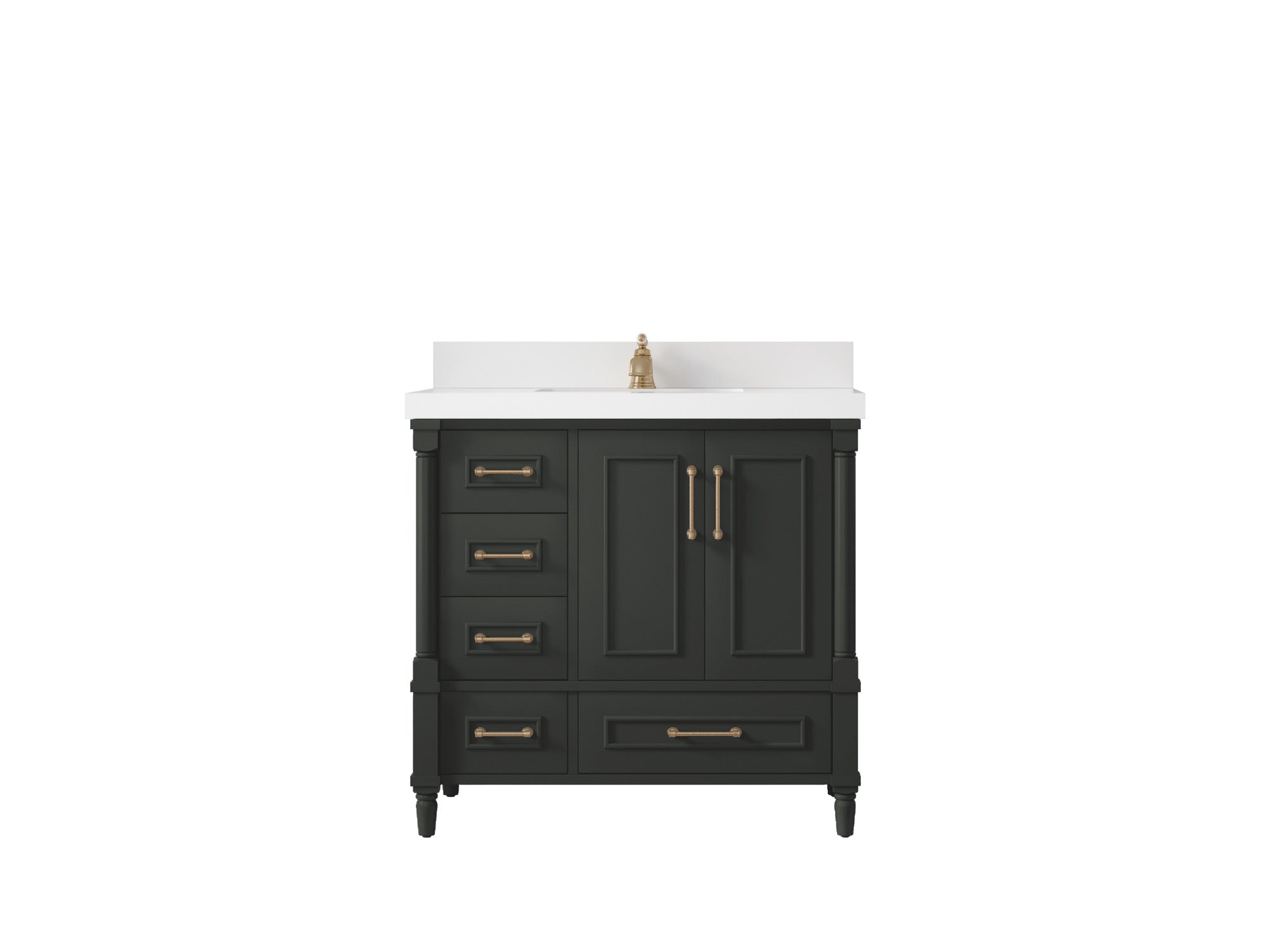 Aberdeen 36 in. W x 22 in. D Center Sink Bathroom Vanity - Willow Bath and Vanity