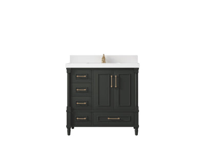 Aberdeen 36 in. W x 22 in. D Center Sink Bathroom Vanity - Willow Bath and Vanity