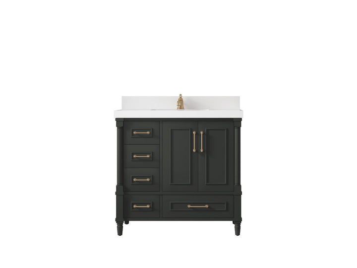 Aberdeen 36 in. W x 22 in. D Center Sink Bathroom Vanity - photo 1