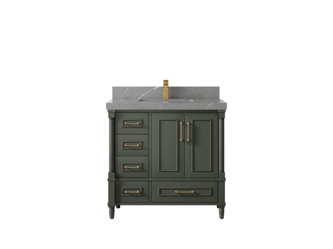 Aberdeen 36 in. W x 22 in. D Center Sink Bathroom vanity - Willow Bath and Vanity