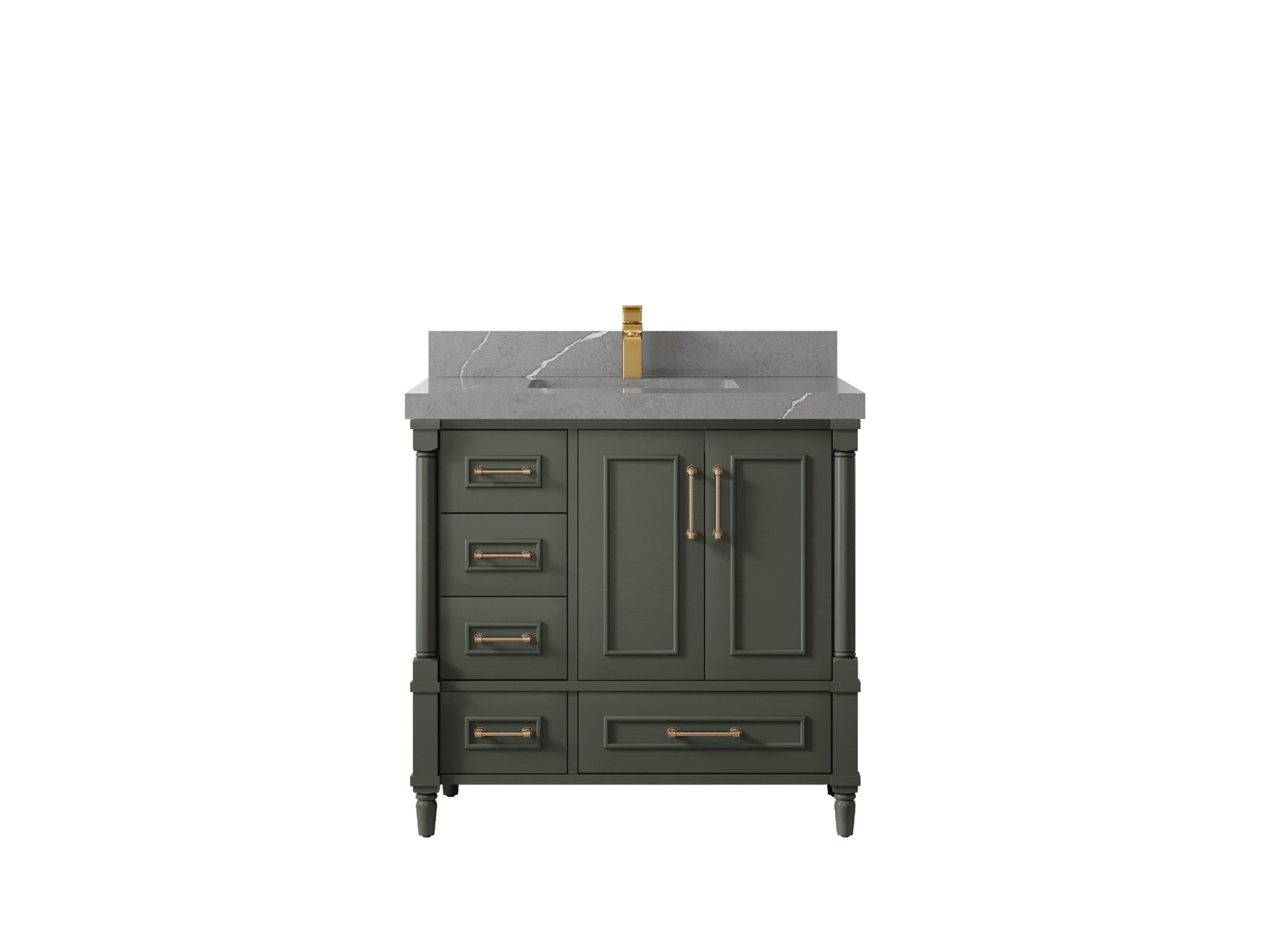 Aberdeen 36 in. W x 22 in. D Center Sink Bathroom vanity - Willow Bath and Vanity