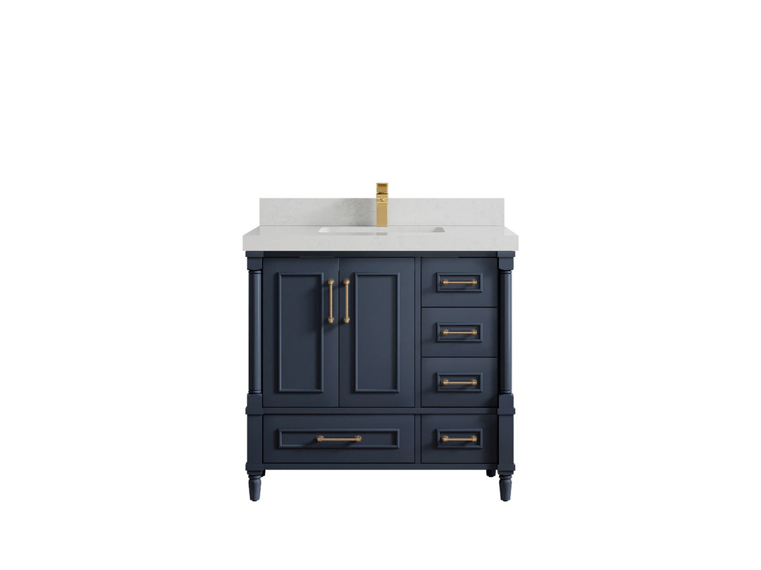 Aberdeen 36 in. W x 22 in. D Center Sink Bathroom Vanity - Willow Bath and Vanity