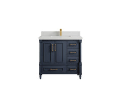 Aberdeen 36 in. W x 22 in. D Center Sink Bathroom Vanity - photo 13