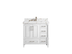Aberdeen 36 in. W x 22 in. D Center Sink Bathroom Vanity - photo 34