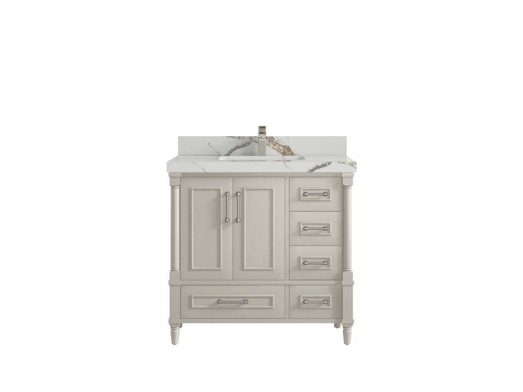 Aberdeen 36 in. W x 22 in. D Center Sink Bathroom Vanity - Willow Bath and Vanity