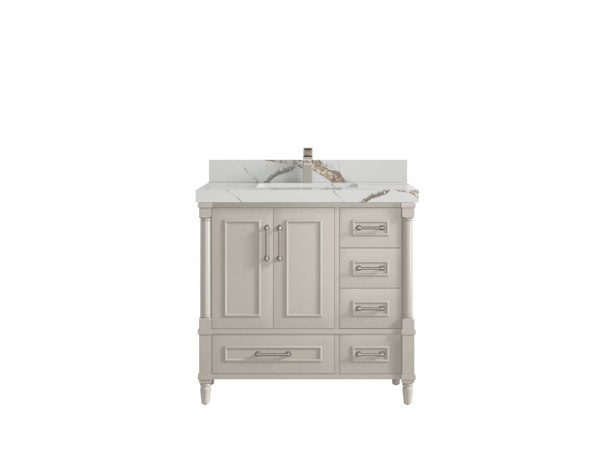 Aberdeen 36 in. W x 22 in. D Center Sink Bathroom Vanity - Willow Bath and Vanity