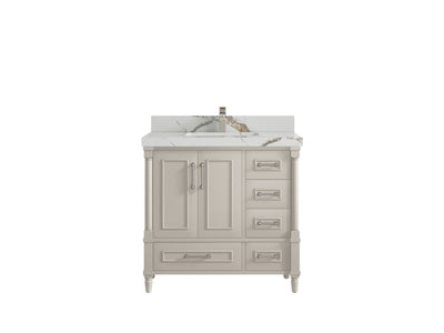 Aberdeen 36 in. W x 22 in. D Center Sink Bathroom Vanity - Willow Bath and Vanity