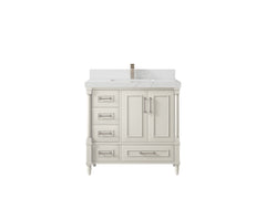 Aberdeen 36 in. W x 22 in. D Center Sink Bathroom Vanity - photo 30