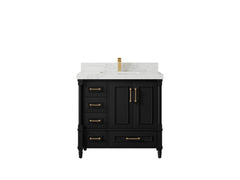 Aberdeen 36 in. W x 22 in. D Center Sink Bathroom Vanity - photo 14