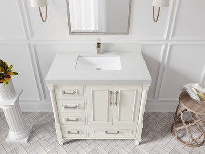 Aberdeen 36 in. W x 22 in. D Center Sink Bathroom Vanity - Willow Bath and Vanity