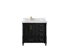 Aberdeen 36 in. W x 22 in. D Left Offset Sink Bathroom Vanity - photo 20