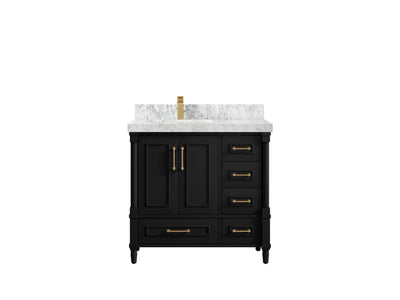 Aberdeen 36 in. W x 22 in. D Left Offset Sink Bathroom Vanity - Willow Bath and Vanity