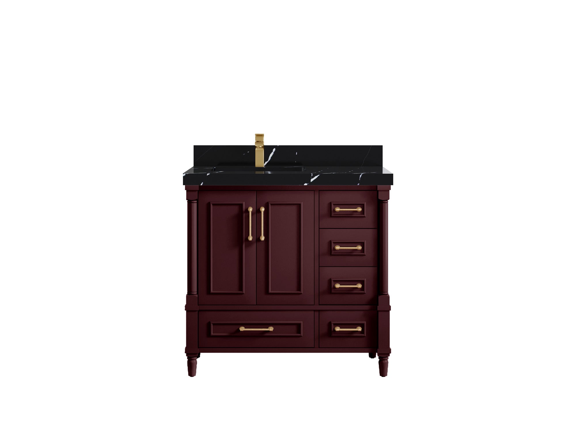 Aberdeen 36 in. W x 22 in. D Left Offset Sink Bathroom Vanity - Willow Bath and Vanity