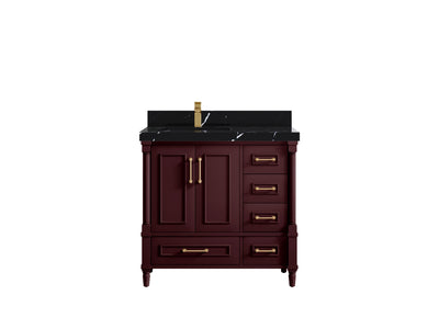 Aberdeen 36 in. W x 22 in. D Left Offset Sink Bathroom Vanity - Willow Bath and Vanity