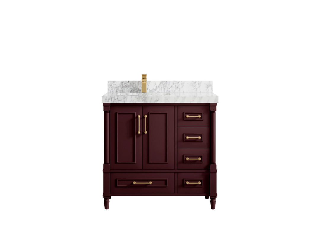 Aberdeen 36 in. W x 22 in. D Left Offset Sink Bathroom Vanity - Willow Bath and Vanity