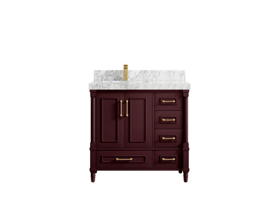 Aberdeen 36 in. W x 22 in. D Left Offset Sink Bathroom Vanity - Willow Bath and Vanity