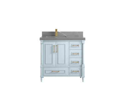 Aberdeen 36 in. W x 22 in. D Left Offset Sink Bathroom Vanity - Willow Bath and Vanity