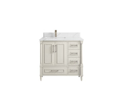 Aberdeen 36 in. W x 22 in. D Left Offset Sink Bathroom Vanity - photo 22
