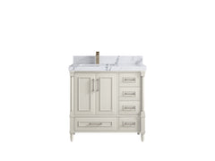 Aberdeen 36 in. W x 22 in. D Left Offset Sink Bathroom Vanity - photo 40