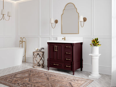 Aberdeen 36 in. W x 22 in. D Left Offset Sink Bathroom Vanity - Willow Bath and Vanity