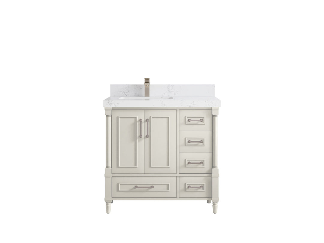 Aberdeen 36 in. W x 22 in. D Left Offset Sink Bathroom Vanity - Willow Bath and Vanity