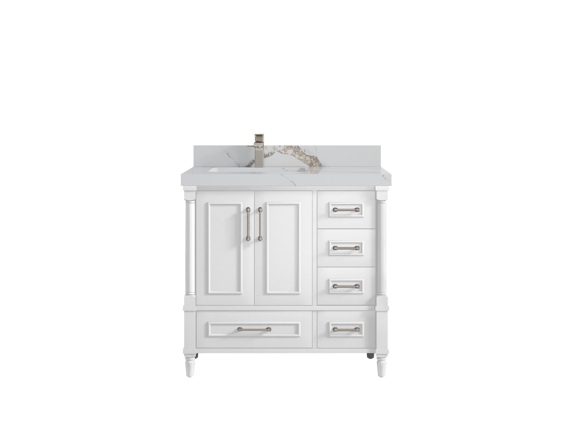 Aberdeen 36 in. W x 22 in. D Left Offset Sink Bathroom Vanity - Willow Bath and Vanity