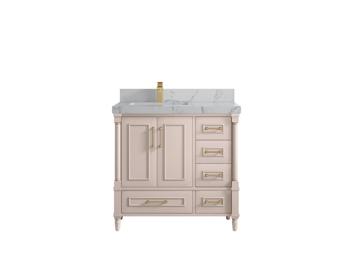 Aberdeen 36 in. W x 22 in. D Left Offset Sink Bathroom Vanity - photo 44