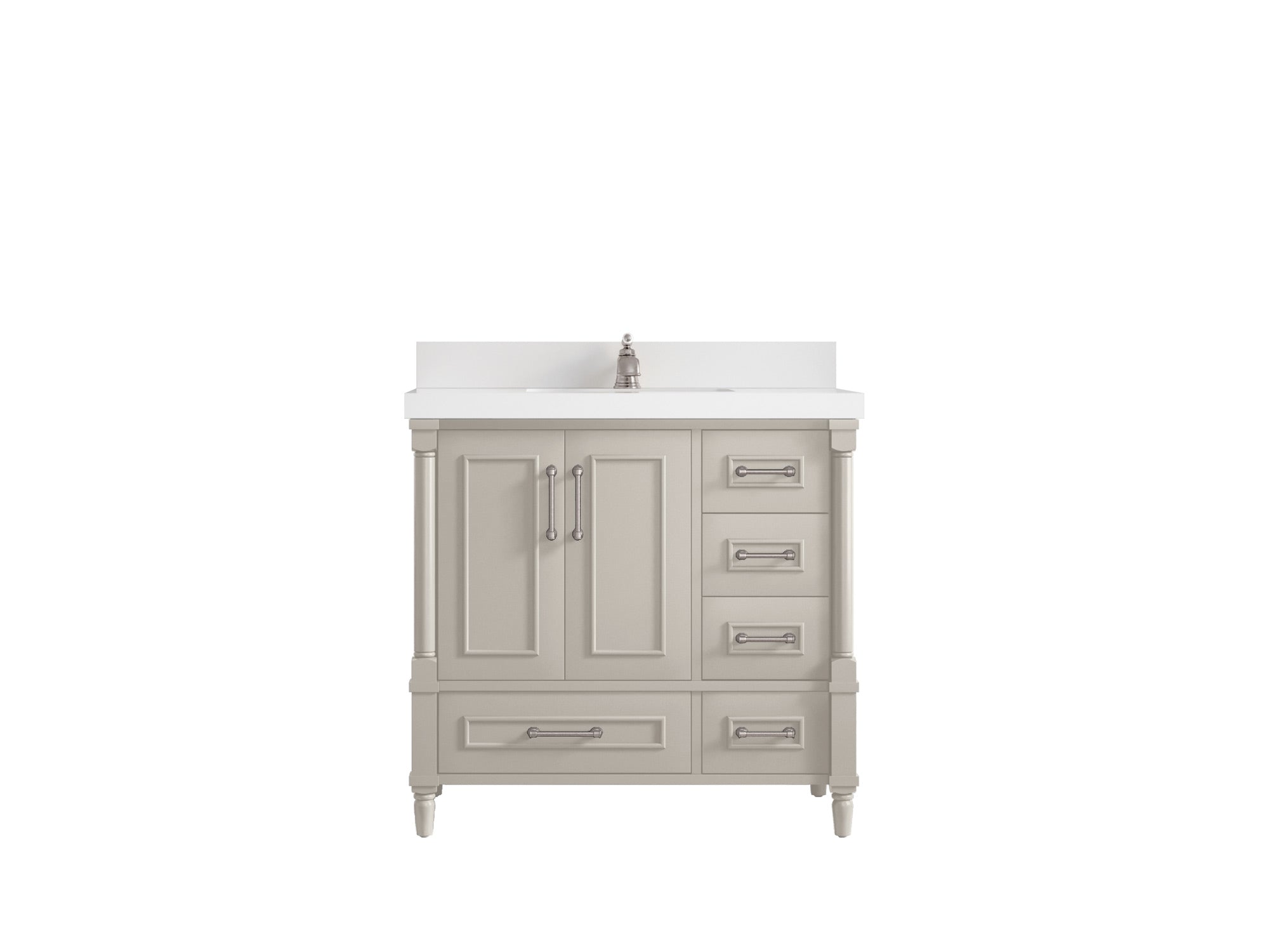 Aberdeen 36 in. W x 22 in. D Left Offset Sink Bathroom Vanity - Willow Bath and Vanity