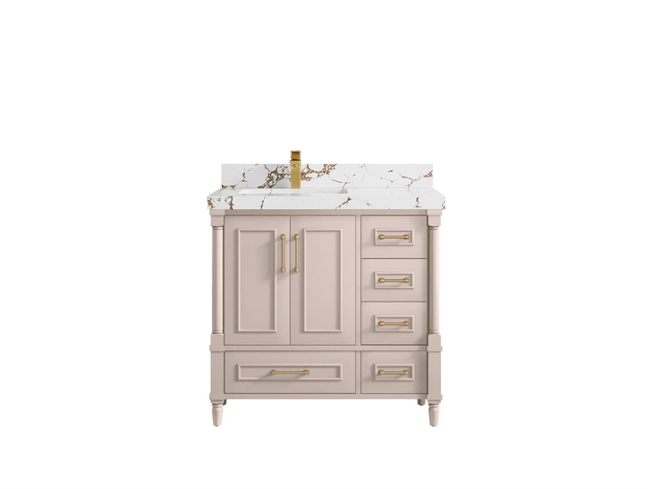Aberdeen 36 in. W x 22 in. D Left Offset Sink Bathroom Vanity - photo 42