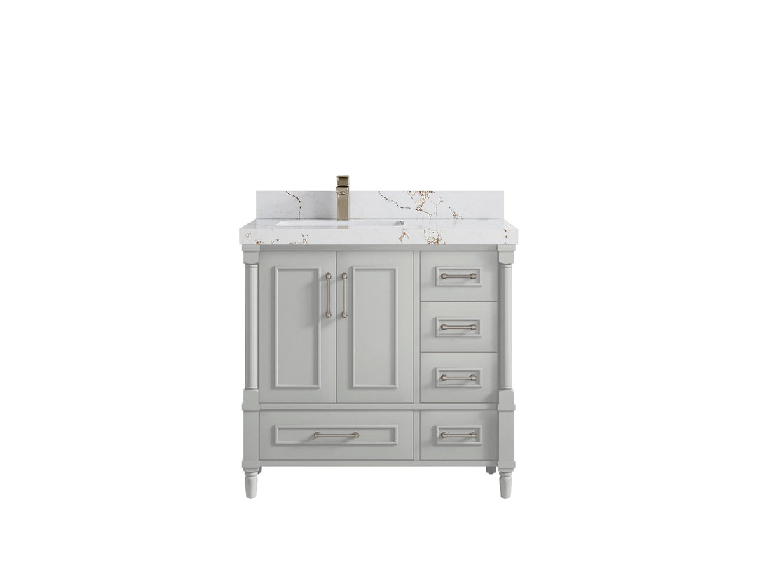 Aberdeen 36 in. W x 22 in. D Left Offset Sink Bathroom Vanity - Willow Bath and Vanity