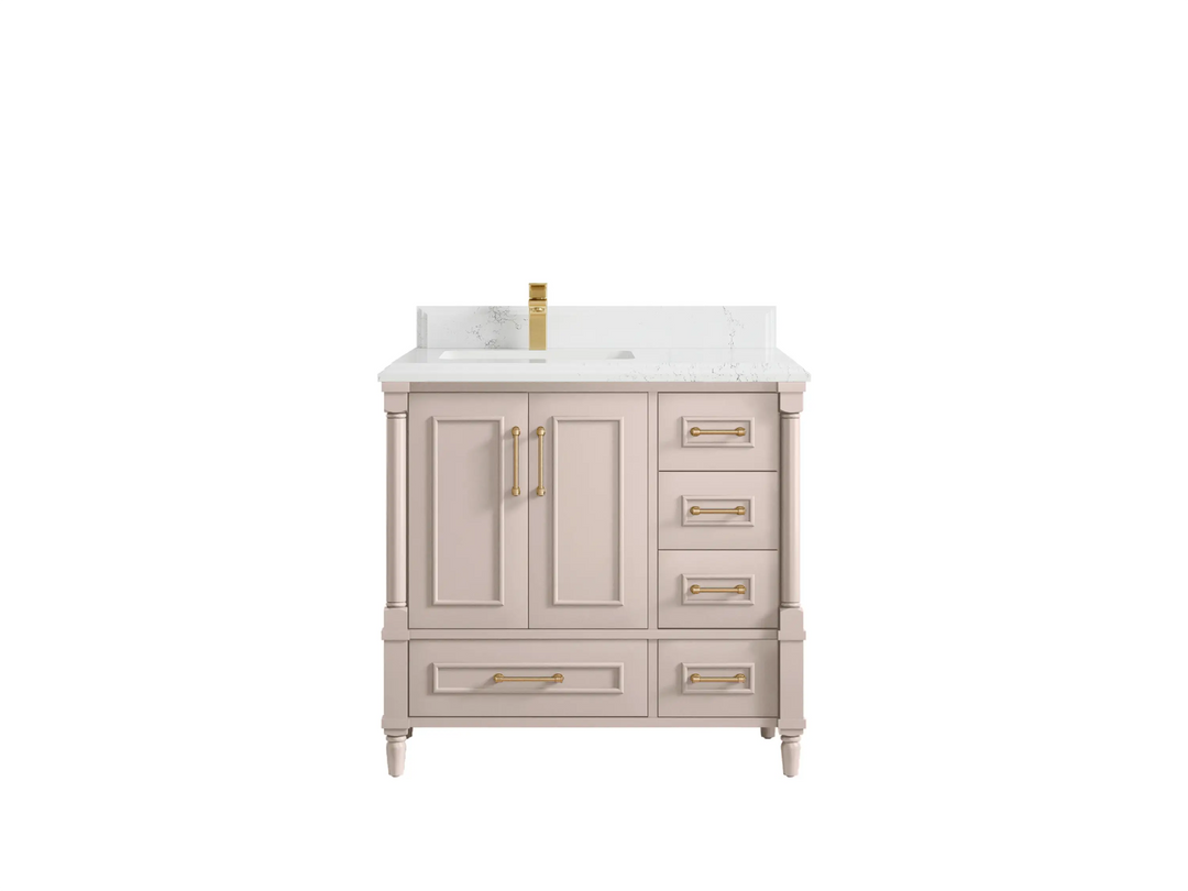 Aberdeen 36 in. W x 22 in. D Left Offset Sink Bathroom Vanity - Willow Bath and Vanity