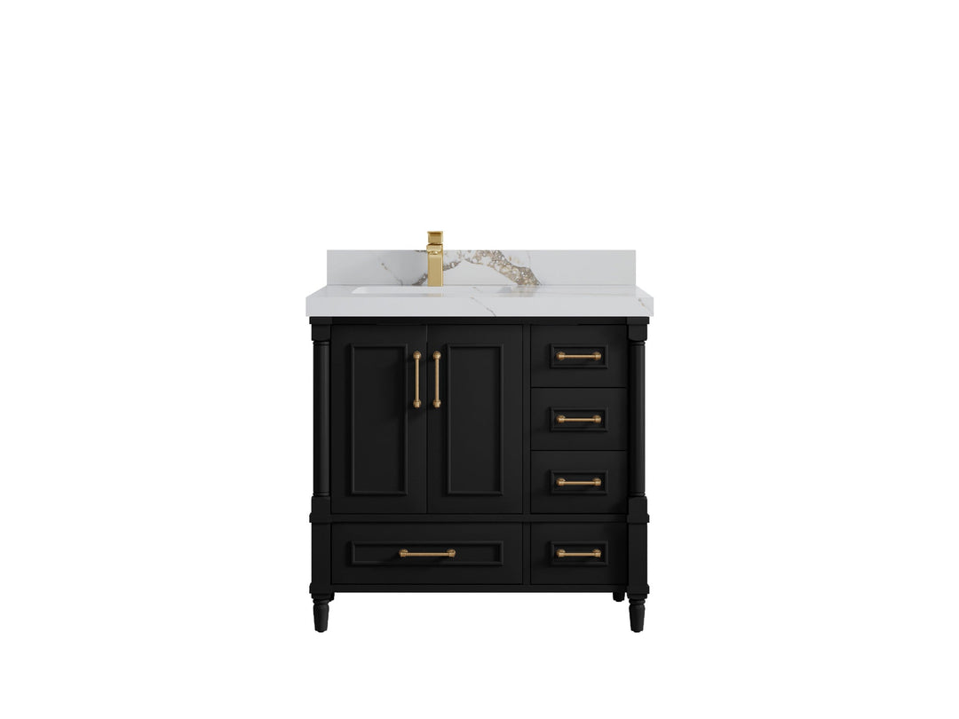 Aberdeen 36 in. W x 22 in. D Left Offset Sink Bathroom Vanity - Willow Bath and Vanity