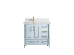 Aberdeen 36 in. W x 22 in. D Left Offset Sink Bathroom Vanity - photo 10