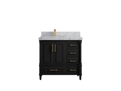 Aberdeen 36 in. W x 22 in. D Left Offset Sink Bathroom Vanity - Willow Bath and Vanity