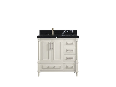 Aberdeen 36 in. W x 22 in. D Left Offset Sink Bathroom Vanity - Willow Bath and Vanity