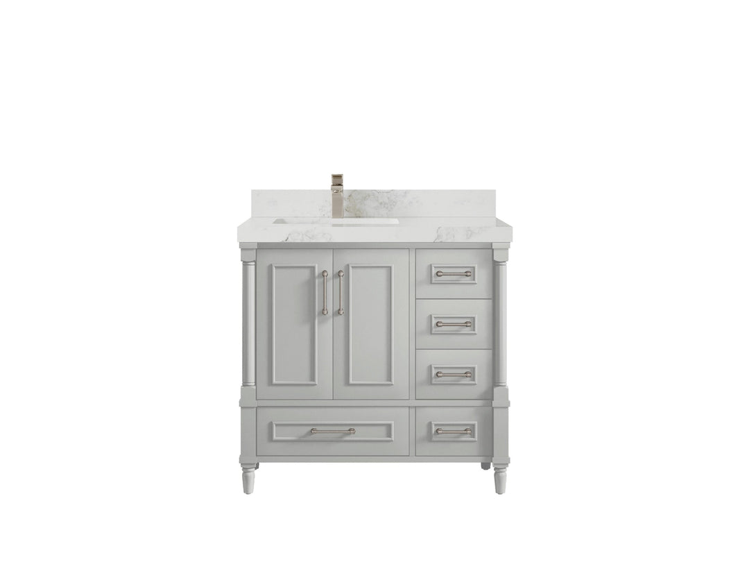 Aberdeen 36 in. W x 22 in. D Left Offset Sink Bathroom Vanity - Willow Bath and Vanity