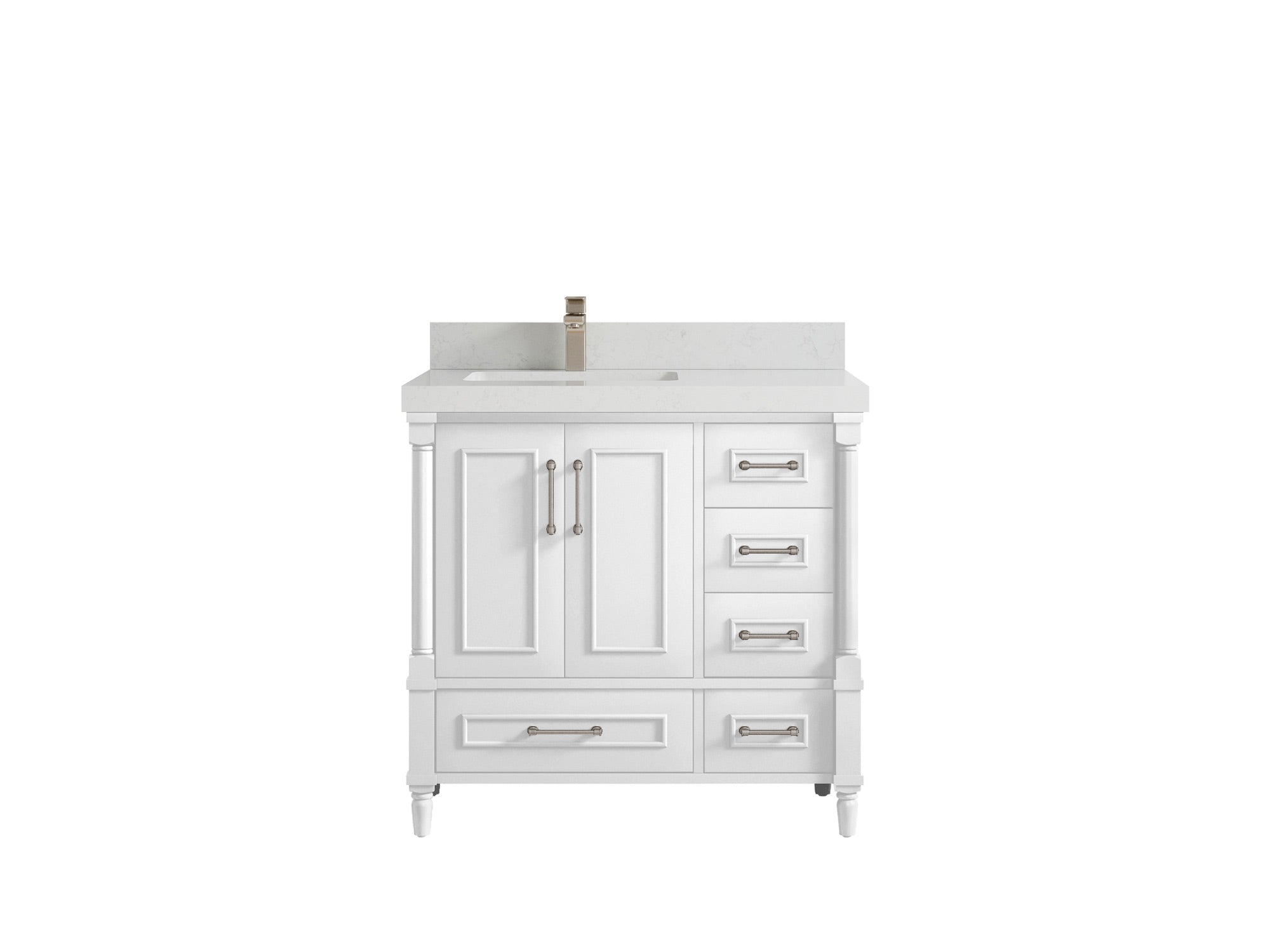 Aberdeen 36 in. W x 22 in. D Left Offset Sink Bathroom Vanity - Willow Bath and Vanity