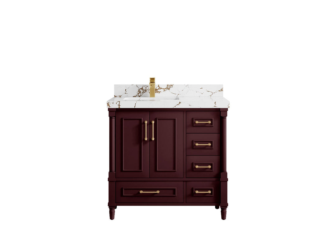 Aberdeen 36 in. W x 22 in. D Left Offset Sink Bathroom Vanity - Willow Bath and Vanity