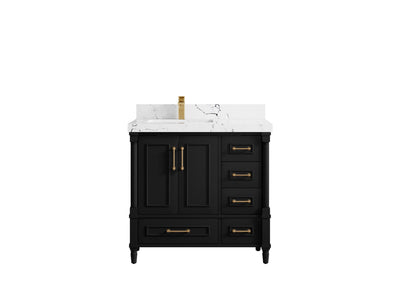 Aberdeen 36 in. W x 22 in. D Left Offset Sink Bathroom Vanity - Willow Bath and Vanity