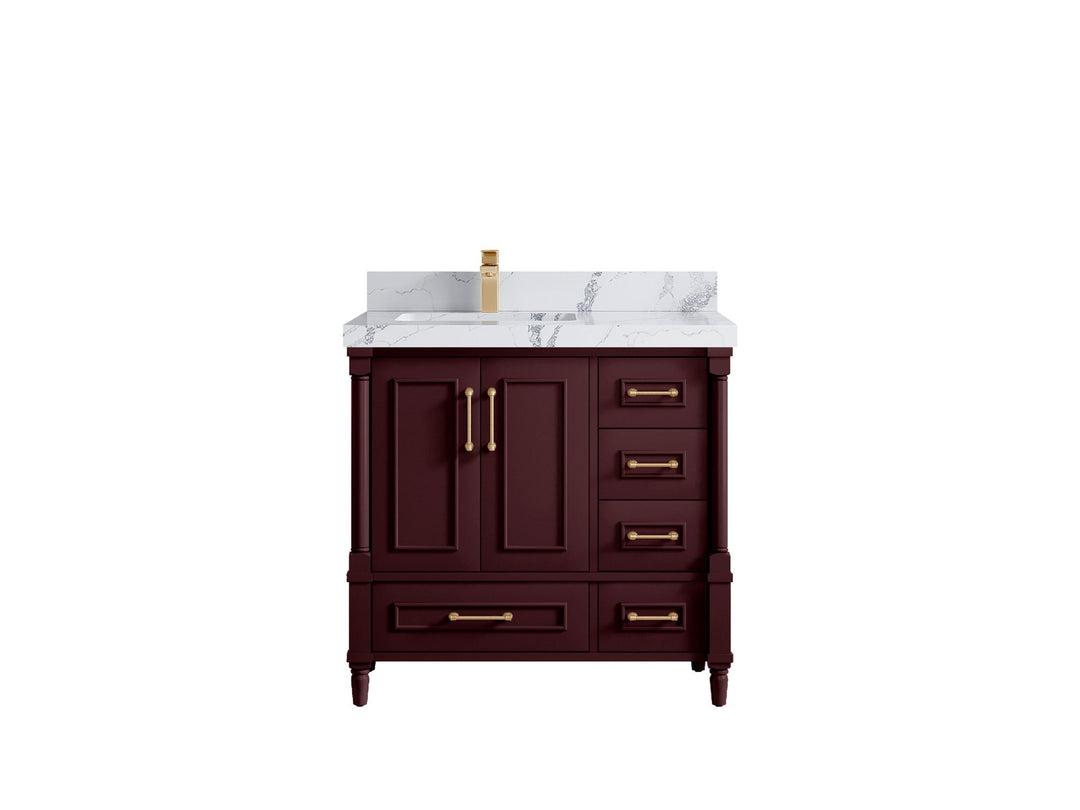 Aberdeen 36 in. W x 22 in. D Left Offset Sink Bathroom Vanity - Willow Bath and Vanity