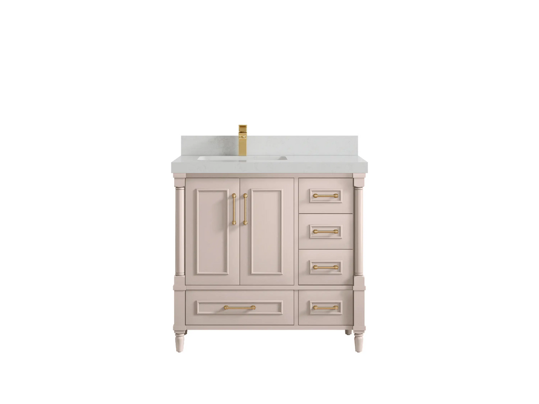 Aberdeen 36 in. W x 22 in. D Left Offset Sink Bathroom Vanity - Willow Bath and Vanity