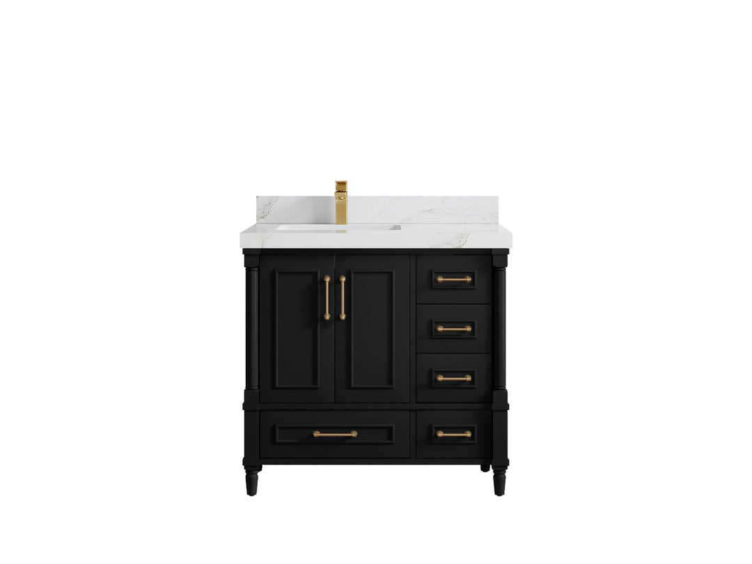 Aberdeen 36 in. W x 22 in. D Left Offset Sink Bathroom Vanity - Willow Bath and Vanity